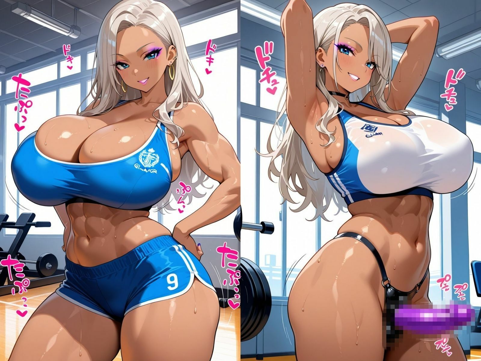 ジムで強そうなギャルにペニバンで犯●れる - サンプル画像 2