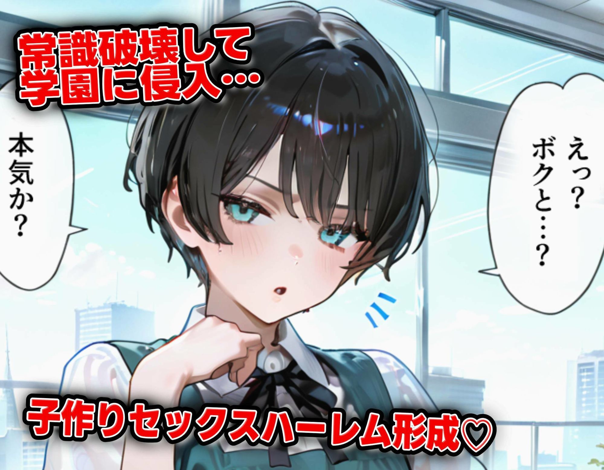 洗脳スキルで学園支配！！！射精しまくりハーレム 即堕ち2コマシリーズ - サンプル画像 3