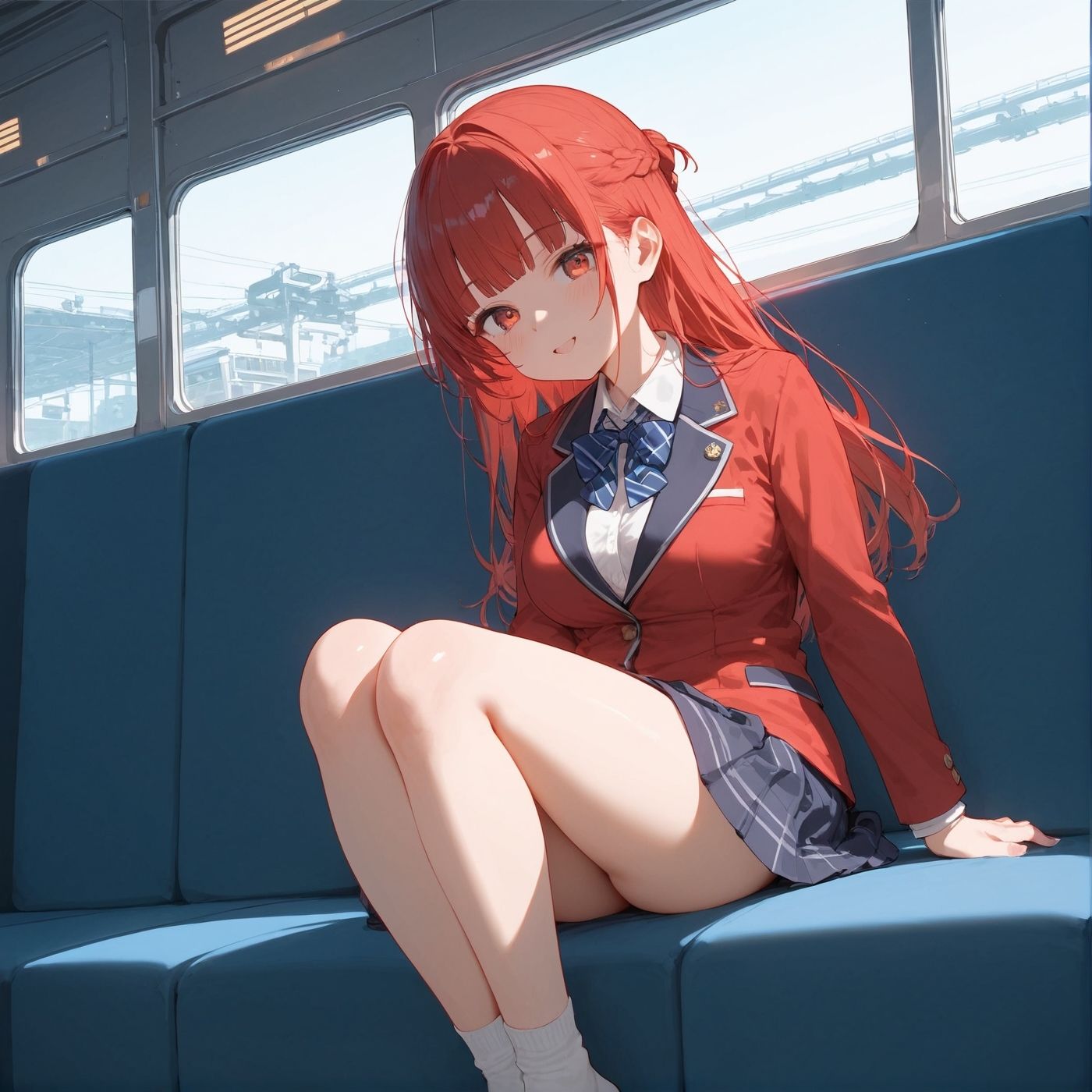 ビッチ用レ●プ車両！乗ったら終点まで乗り継ぎまくってください7【制服美少女の厳選CG300枚収録】 - サンプル画像 6