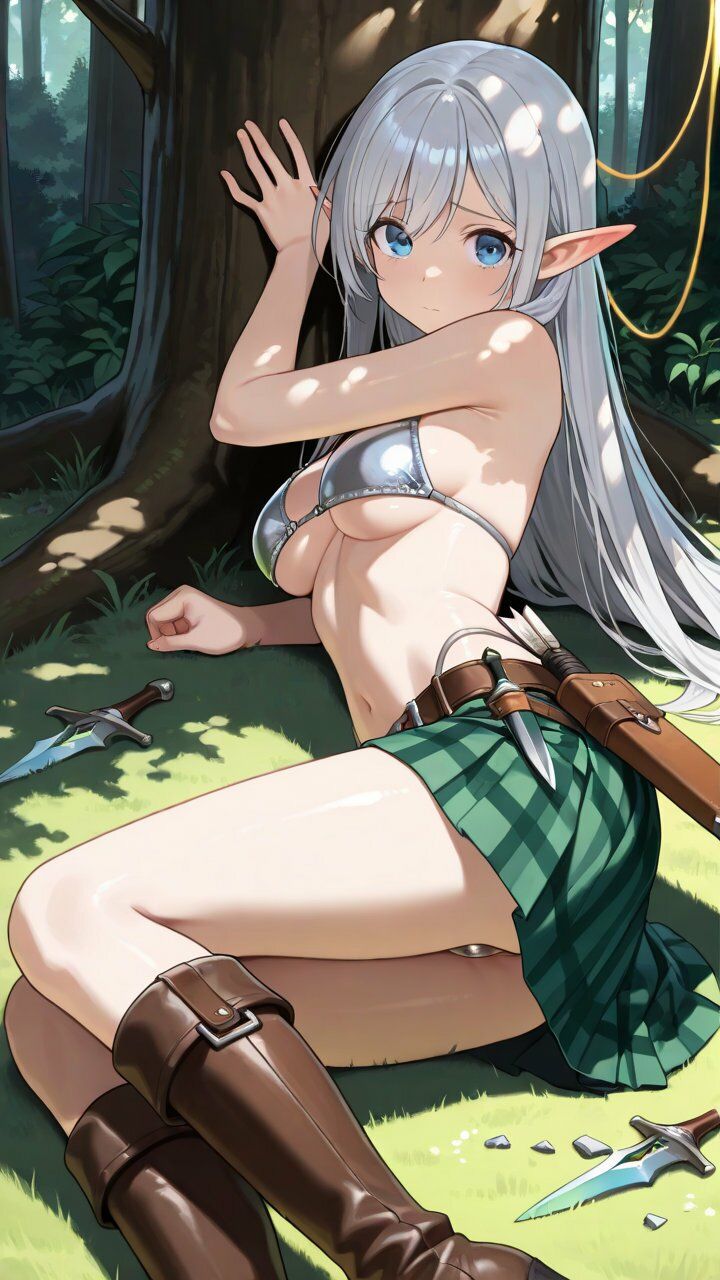 巨乳エルフ 敗北と受難 美しき射手に降り注ぐ射精 - サンプル画像 9