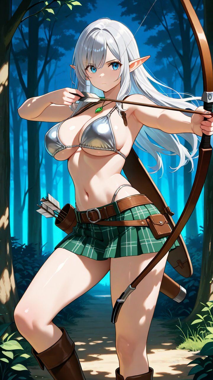 巨乳エルフ 敗北と受難 美しき射手に降り注ぐ射精 - サンプル画像 10