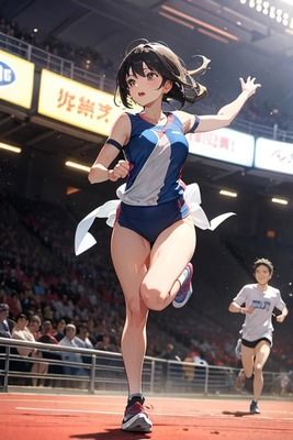 陸上女子 - サンプル画像 6