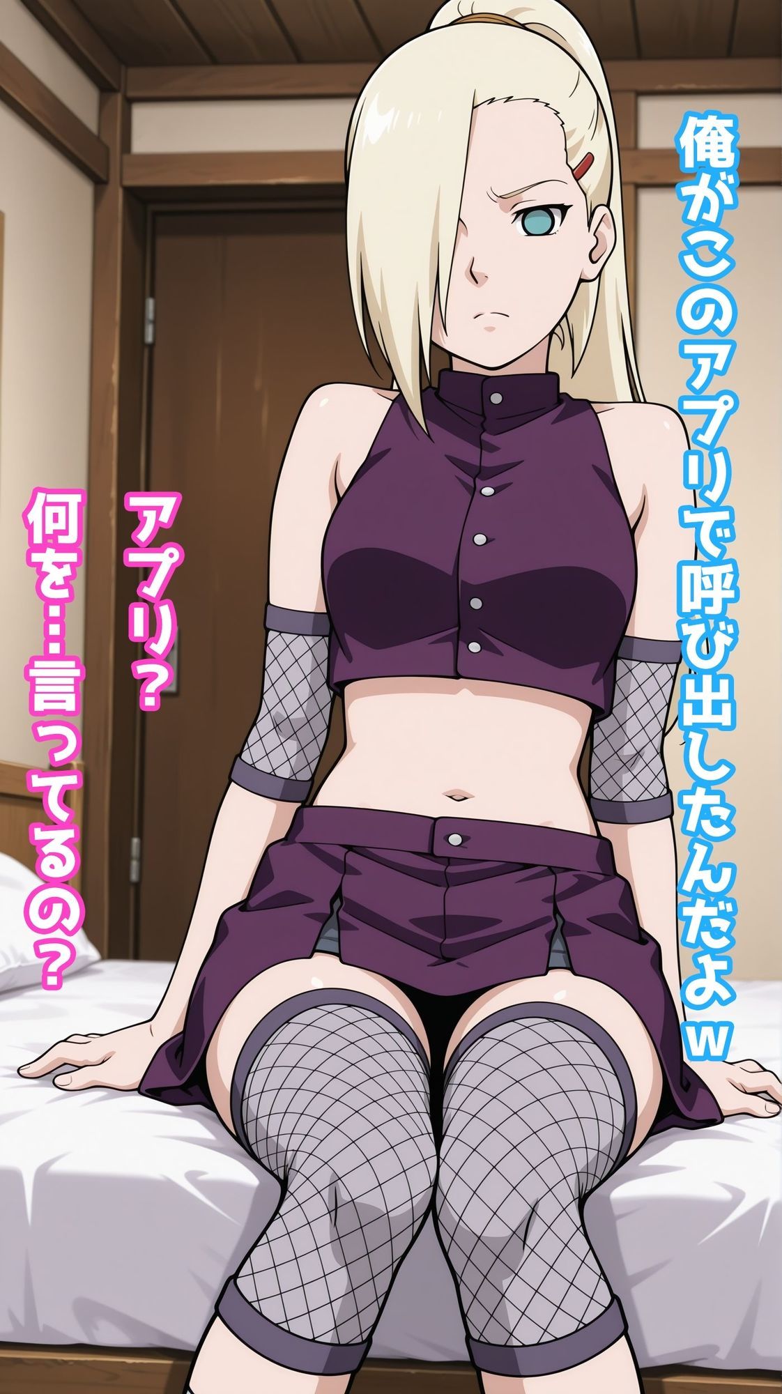 【一部セリフつき】Deliサモ☆ 美少女とおじさん強●召喚アプリ - 猪鹿蝶のくノ一編 - - サンプル画像 2