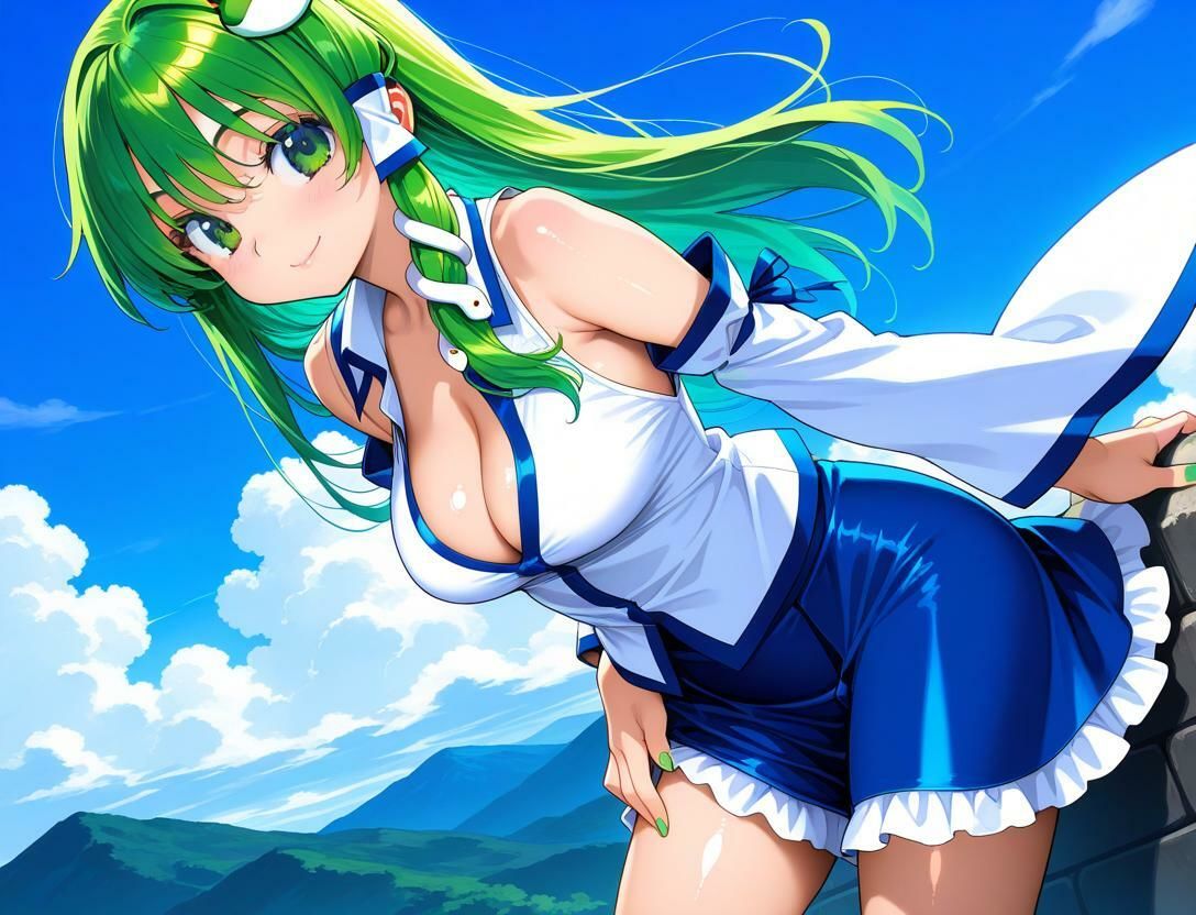 東〇種付淫夢 東〇谷早苗VSディルド妖怪・前編 - サンプル画像 1