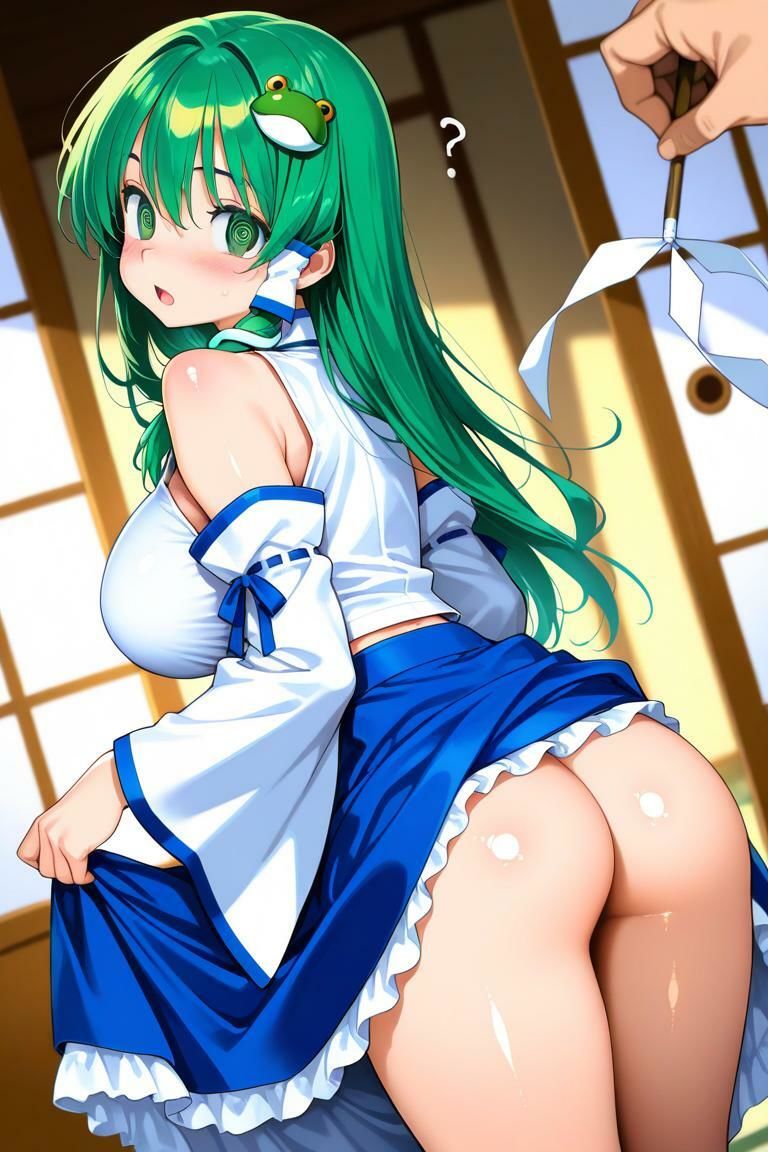 東〇種付淫夢 東〇谷早苗VSディルド妖怪・前編 - サンプル画像 2