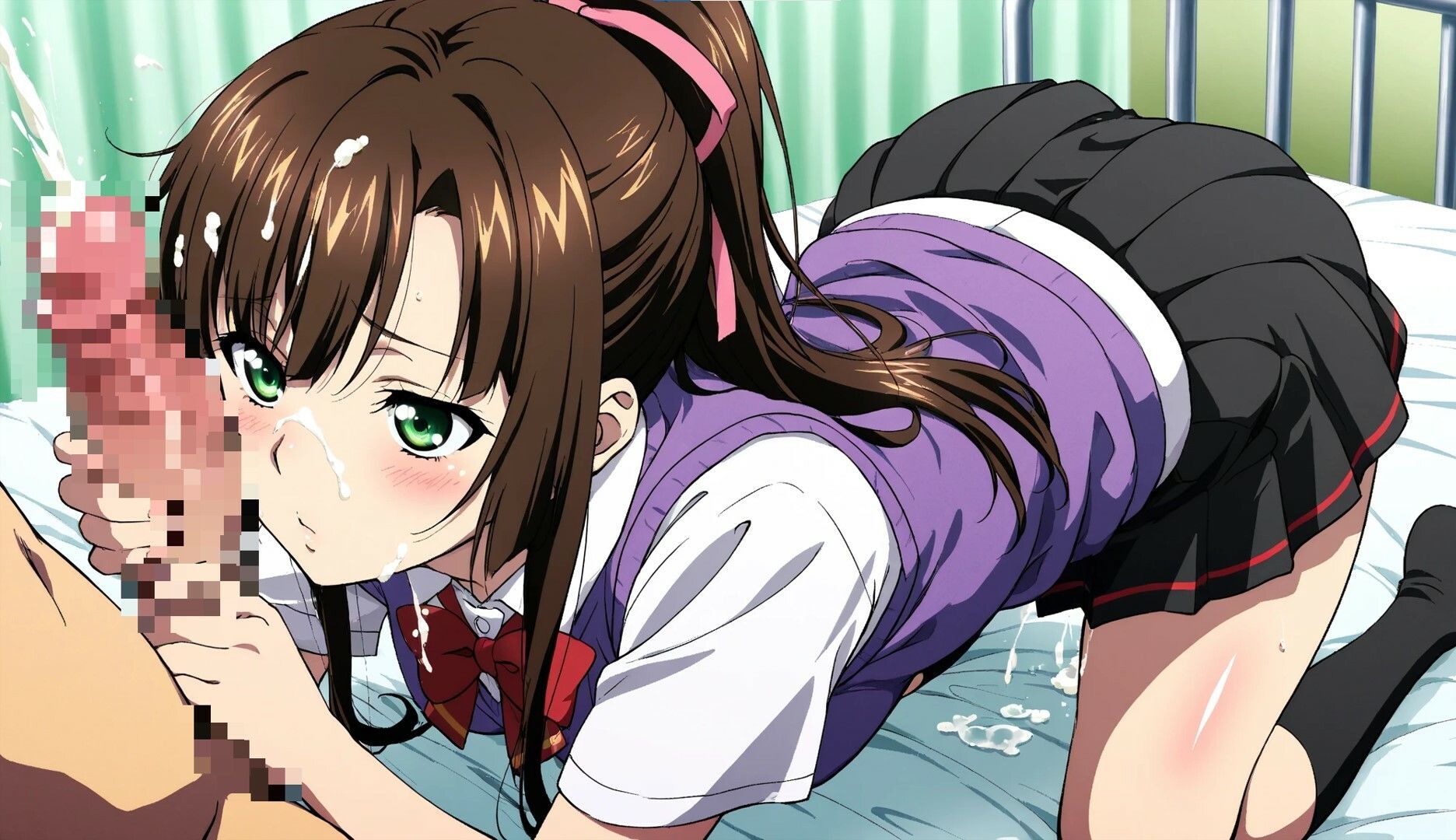 いつも好きな親友の女子を助ける優しいポニテお姉さんと・・・■ - サンプル画像 3