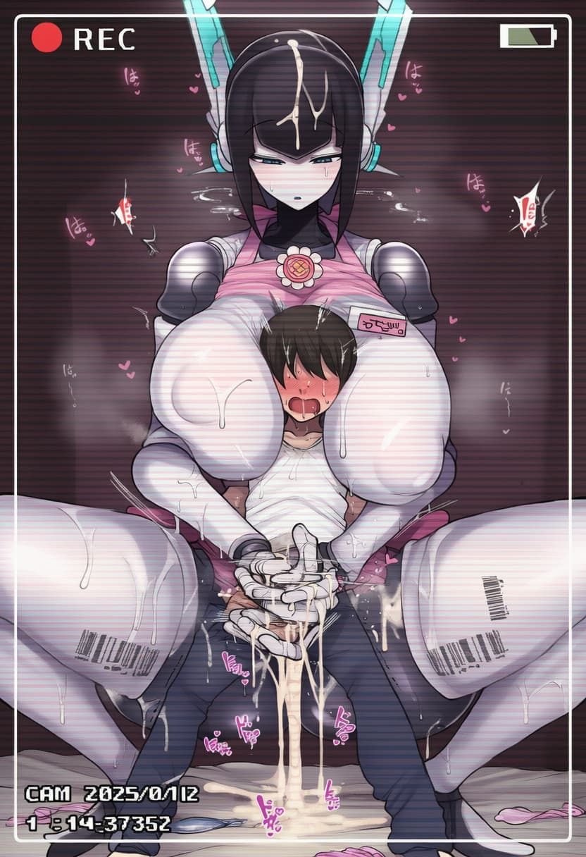 爆乳ロボットにパイ固めされる僕 - サンプル画像 5