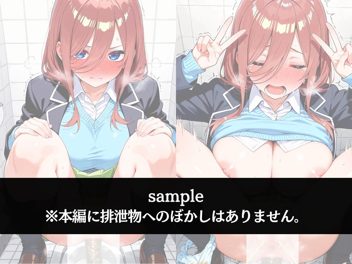 極太ウンコトイレ乱入〜絶対に見られたくない姿〜中〇三玖 - サンプル画像 1