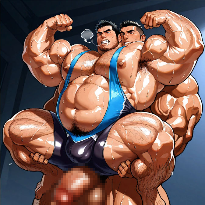 ガチムチ・マッチョ・ガチポチャゲイCG集71-レスリング特集 - サンプル画像 5