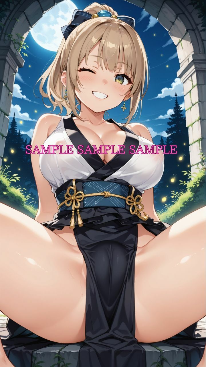 男女比1対10000の世界 忍者女子とセックスし放題でちんぽが乾く暇もないヤリ放題ハーレムライフ！！ - サンプル画像 2