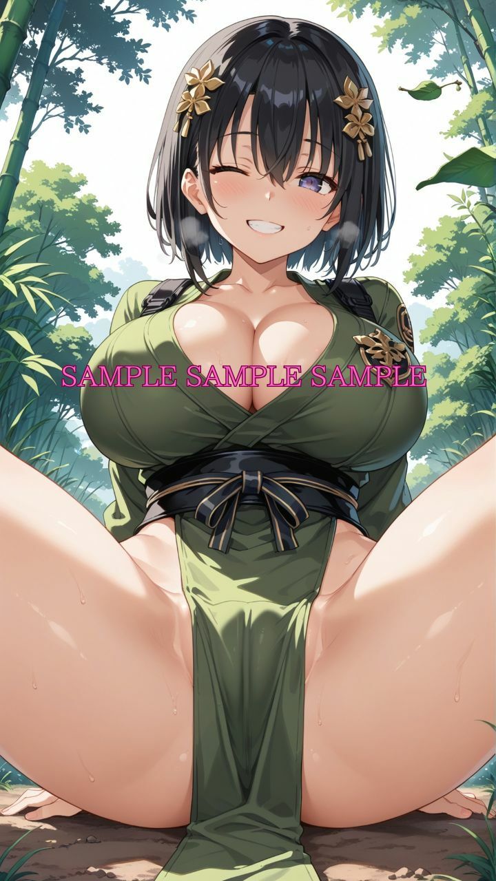 男女比1対10000の世界 忍者女子とセックスし放題でちんぽが乾く暇もないヤリ放題ハーレムライフ！！ - サンプル画像 4