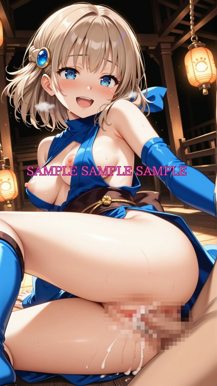 男女比1対10000の世界 忍者女子とセックスし放題でちんぽが乾く暇もないヤリ放題ハーレムライフ！！ - サンプル画像 7