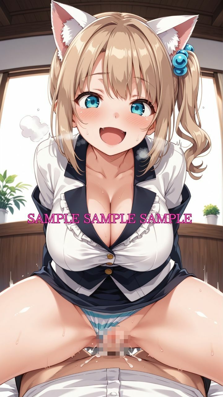 男女比1対10000の世界 ネコミミ女子とセックスし放題でちんぽが乾く暇もないヤリ放題ハーレムライフ！！Vol.2 - サンプル画像 7