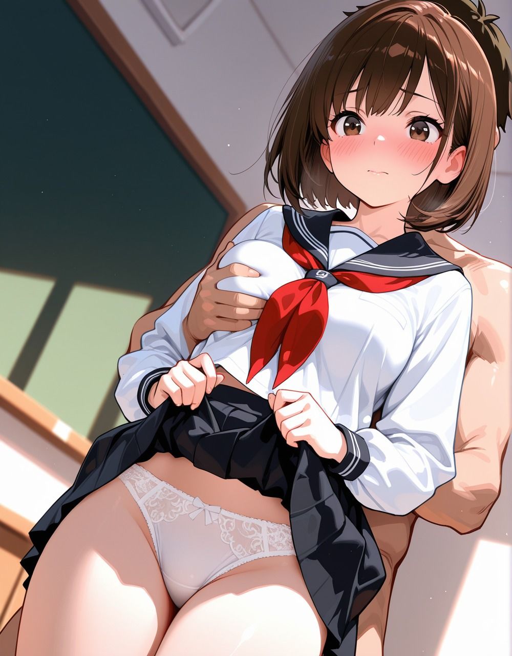 JKの縛られ飼育  オヤジの屈辱調教 - サンプル画像 9