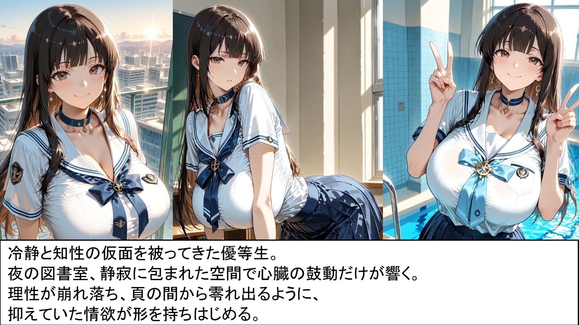 背徳の学園譚_水瀬 結衣 - サンプル画像 1