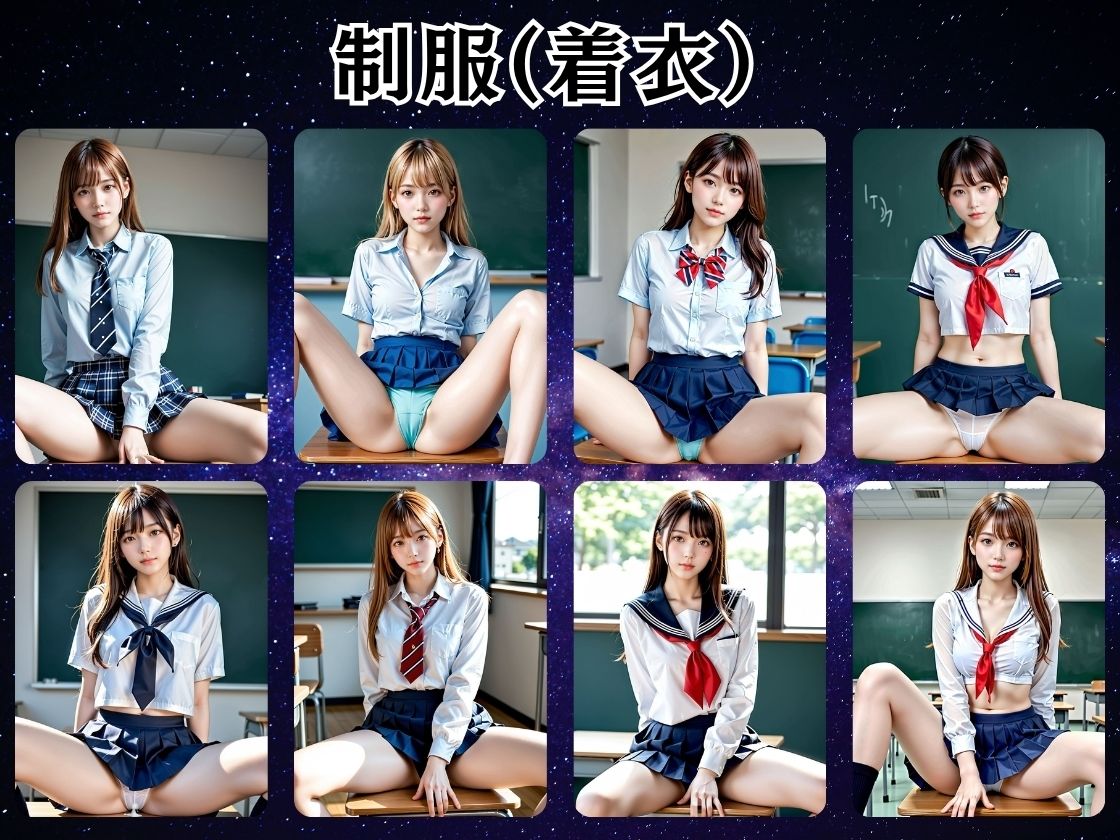 美少女M字開脚集3 - サンプル画像 1