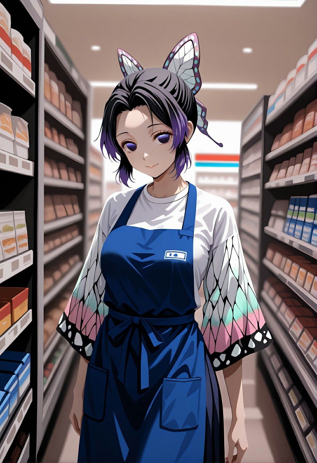 【透視・催●】蟲柱地獄のコンビニ24時間営業 - サンプル画像 1