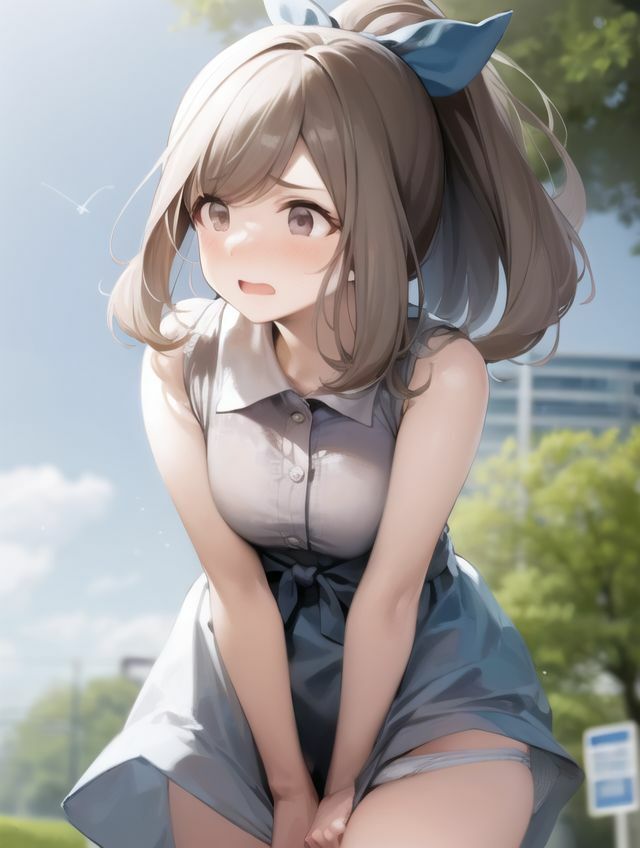 月岡〇鐘の野外デート - サンプル画像 2