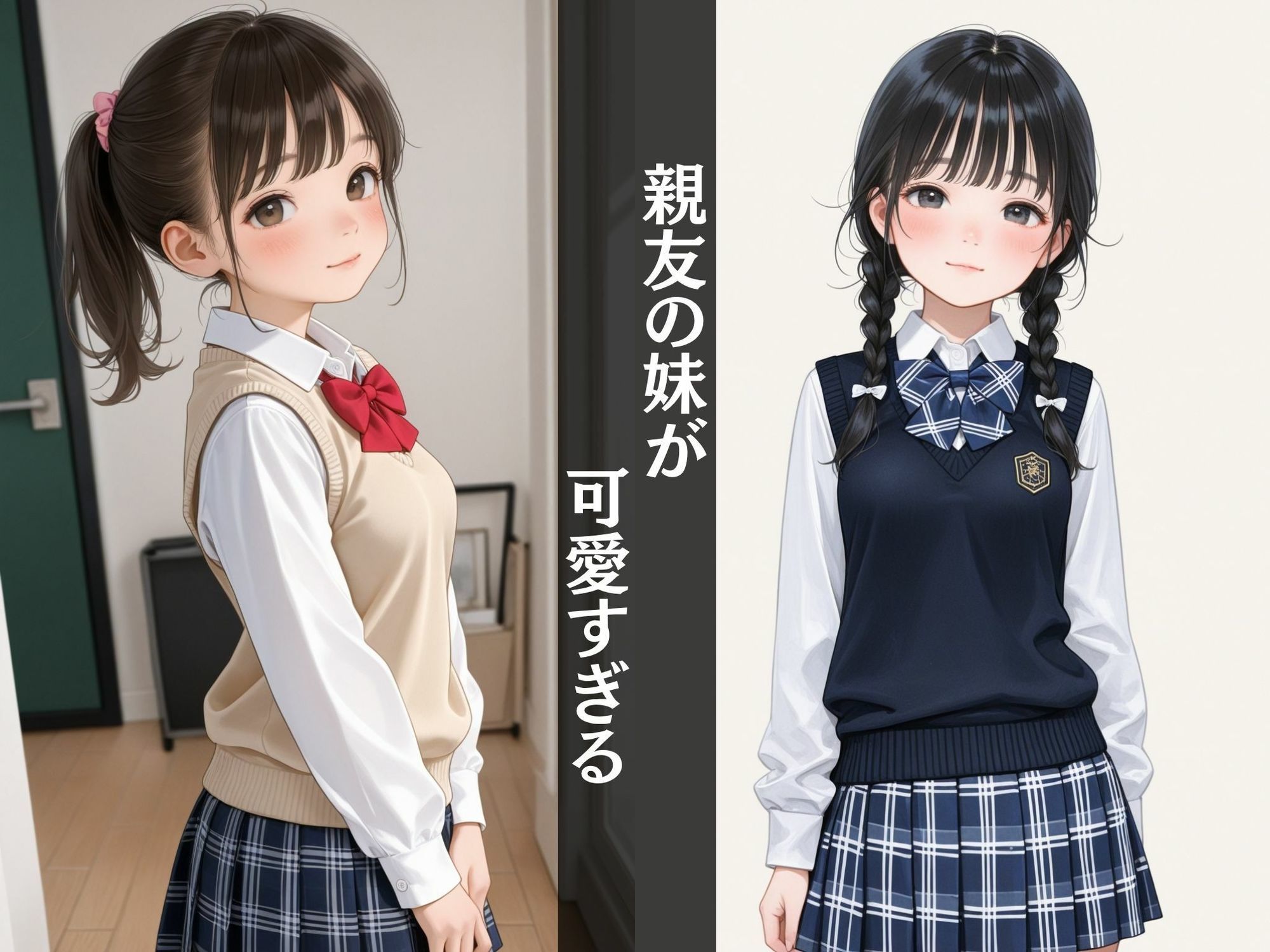 【いもうと】  親友の妹をこっそりハメる〜立派なおっぱい丸出しで絶頂〜 - サンプル画像 1