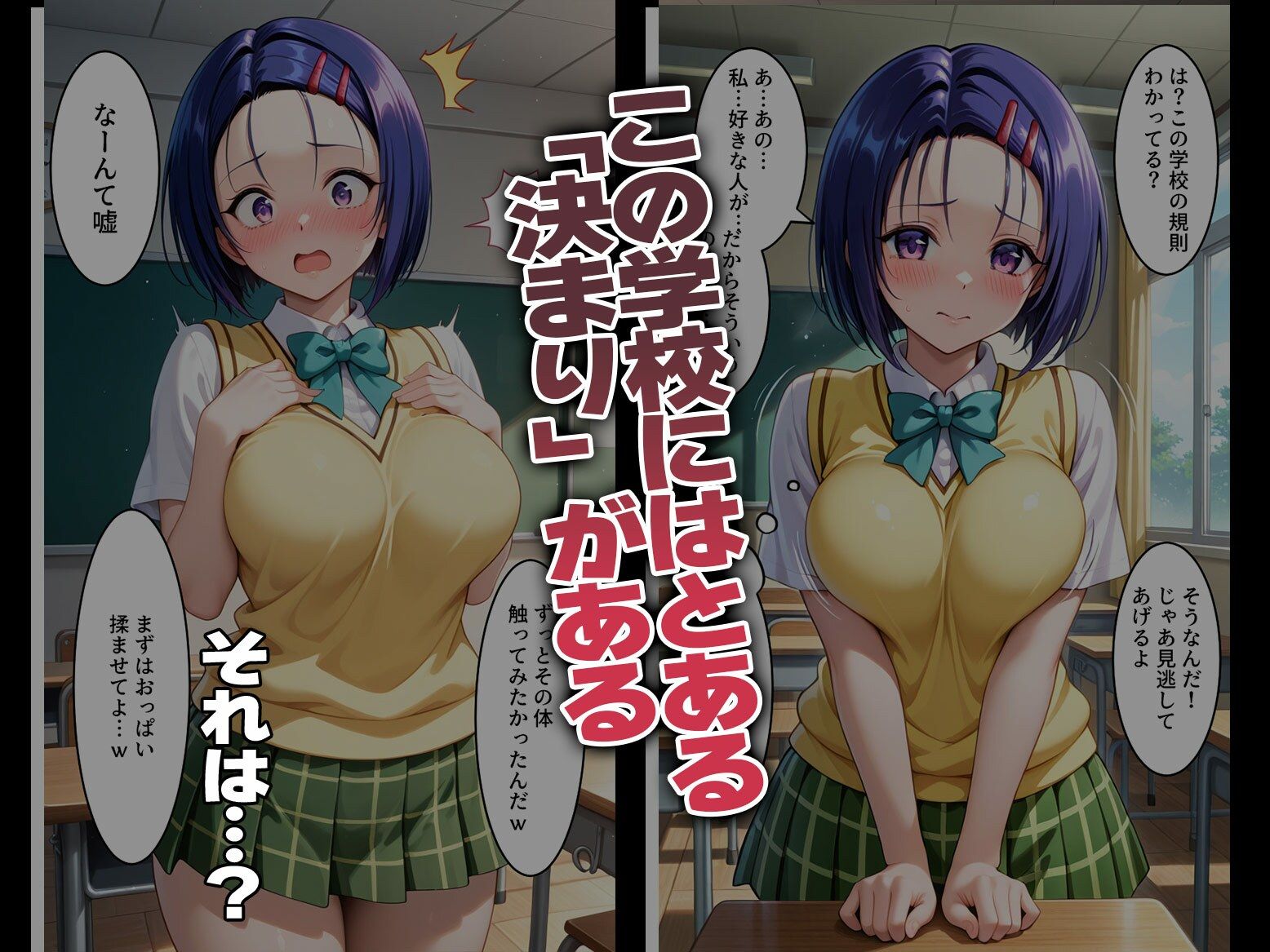 強●性処理学校 私たちこのクラスのオナホです 西●寺＆ラ●編 - サンプル画像 1