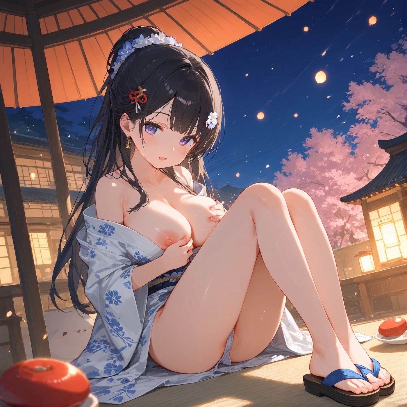 浴衣、、、どう？【浴衣美少女八の厳選CG221枚収録】 - サンプル画像 7