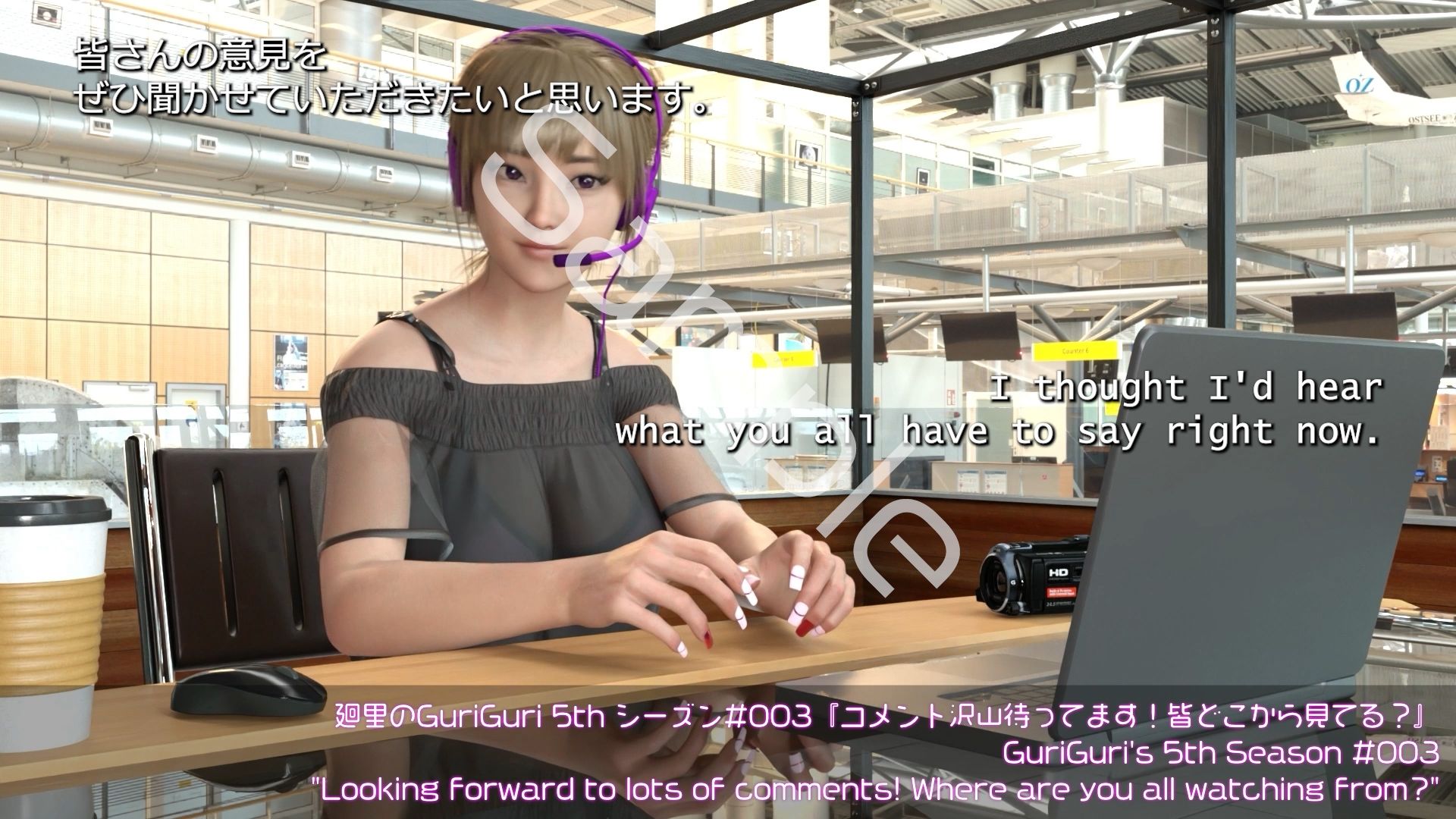 【▲100】廻里の自撮りWEBラジオ『廻里のGuriGuri（グリグリ）5thシーズン』＃003:本格的国際展開★どんな表現の作品が見たいかリクエスト大募集！［English Version］ - サンプル画像 1