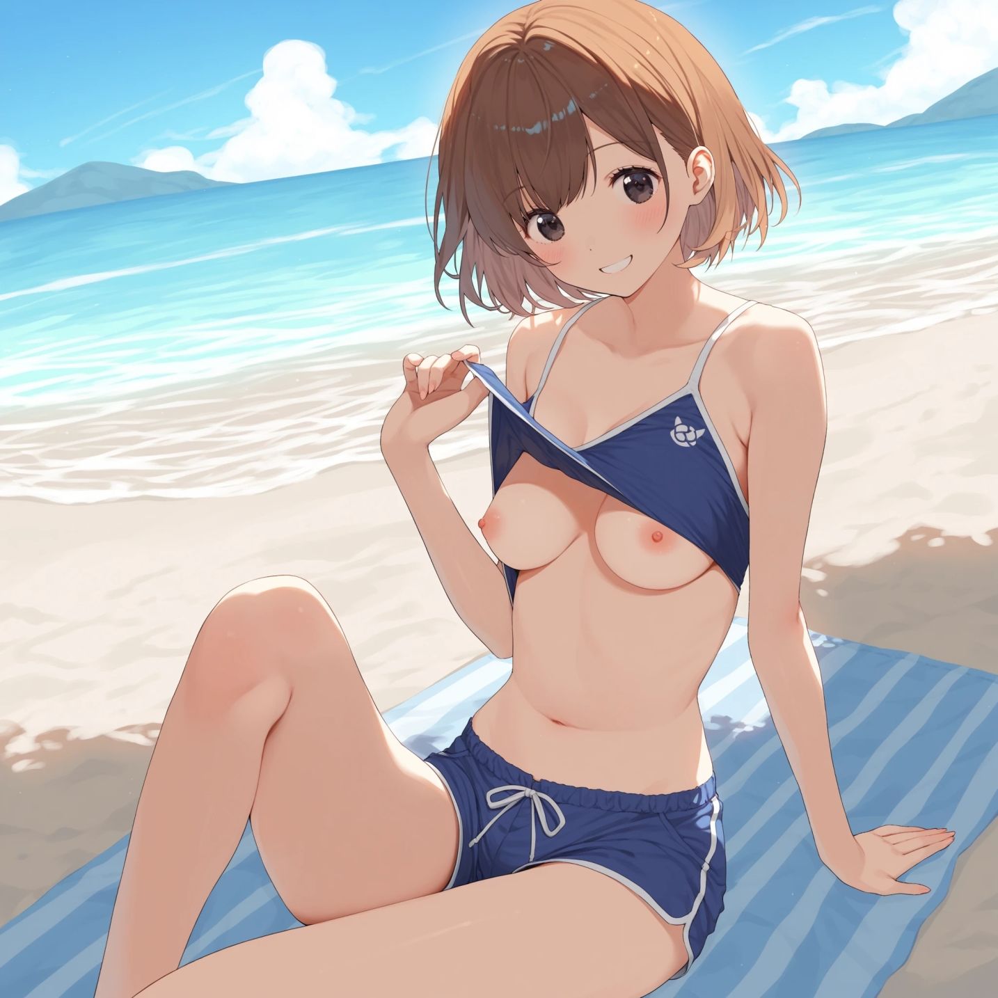 CUTIE PIE - 水着の甘カワちゃんと青姦中出し夏じまい - サンプル画像 5