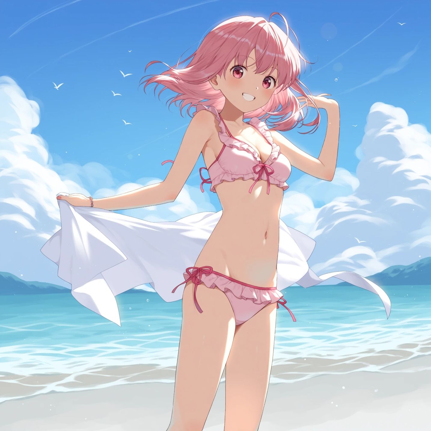 CUTIE PIE - 水着の甘カワちゃんと青姦中出し夏じまい - サンプル画像 6