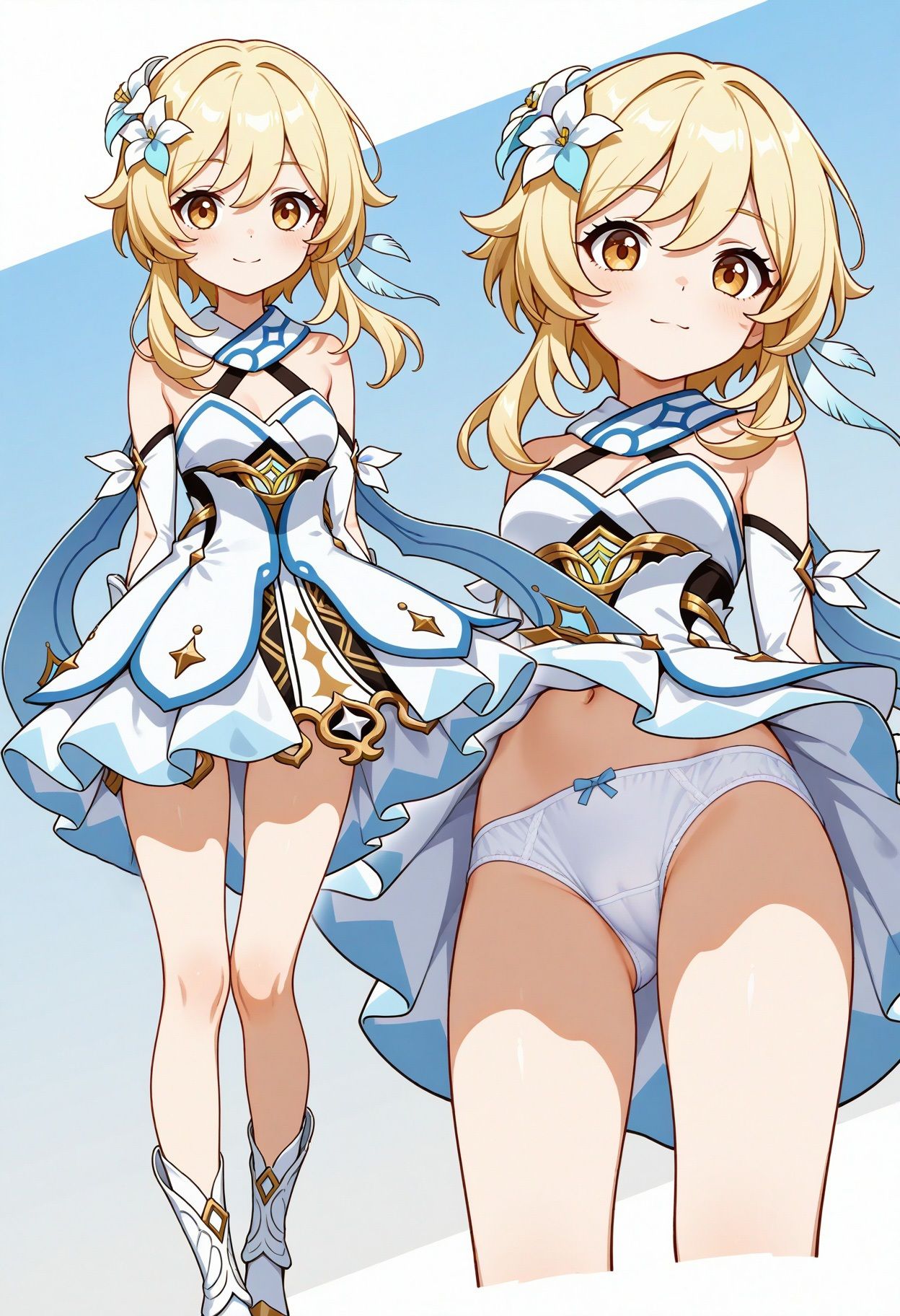 立ち絵とローアングル【蛍風1】 - サンプル画像 1