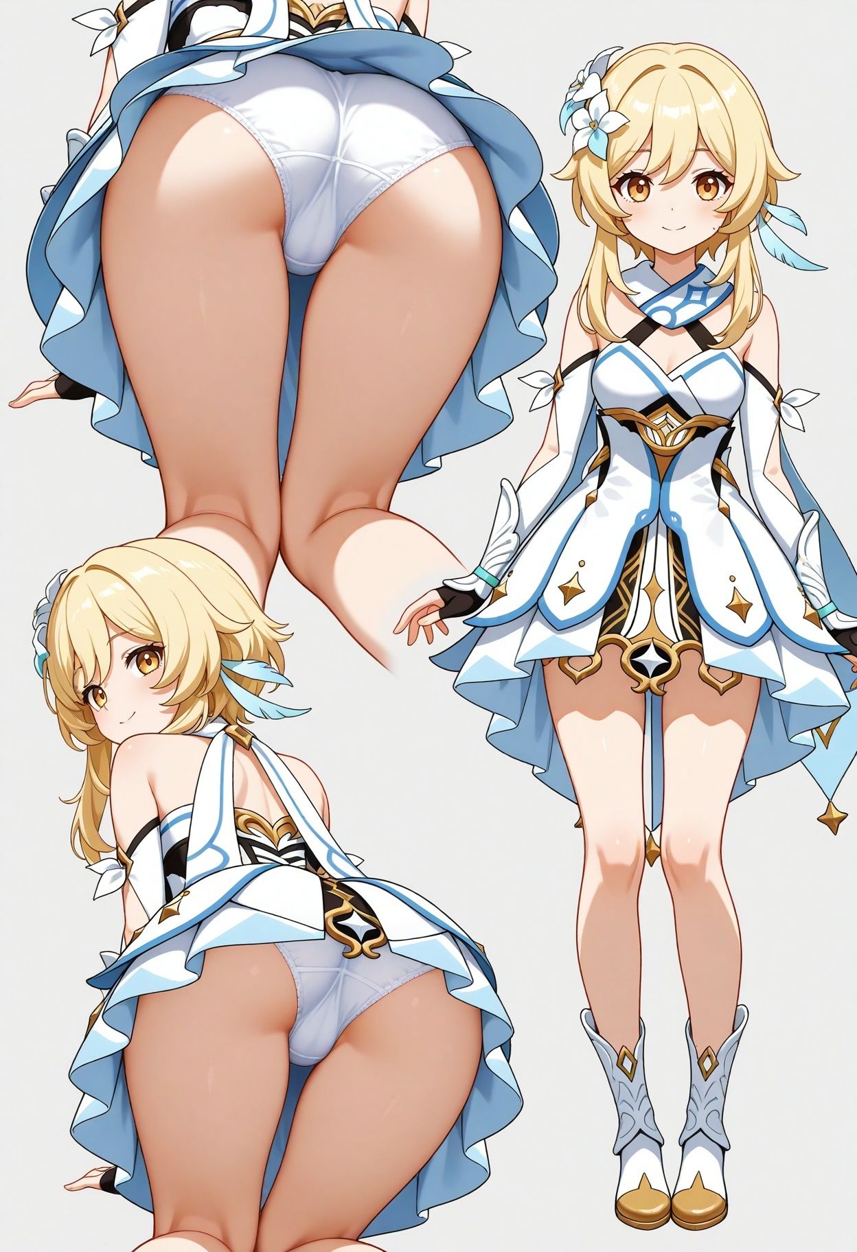 立ち絵とローアングル【蛍風1】 - サンプル画像 3