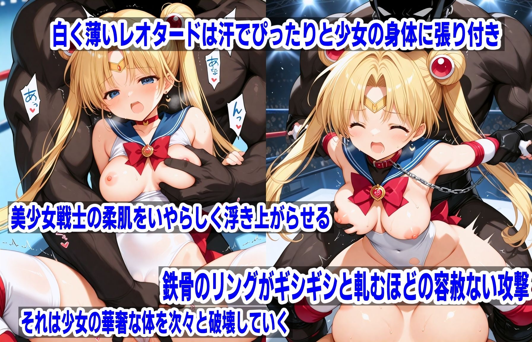 AI敗北少女CG集シリーズ セーラー〇ーン 陥落 - サンプル画像 2