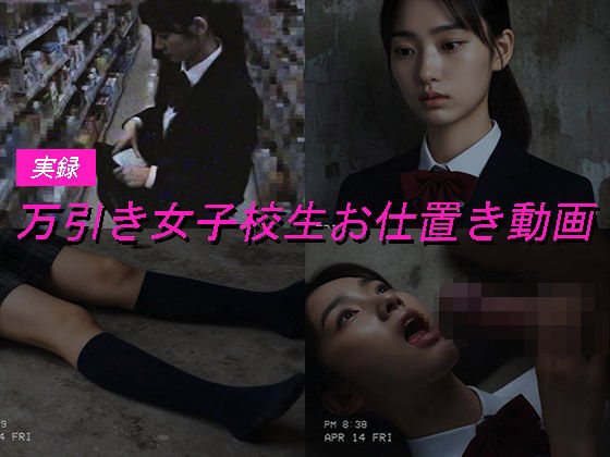 万引き女子校生のお仕置き謝罪動画 4