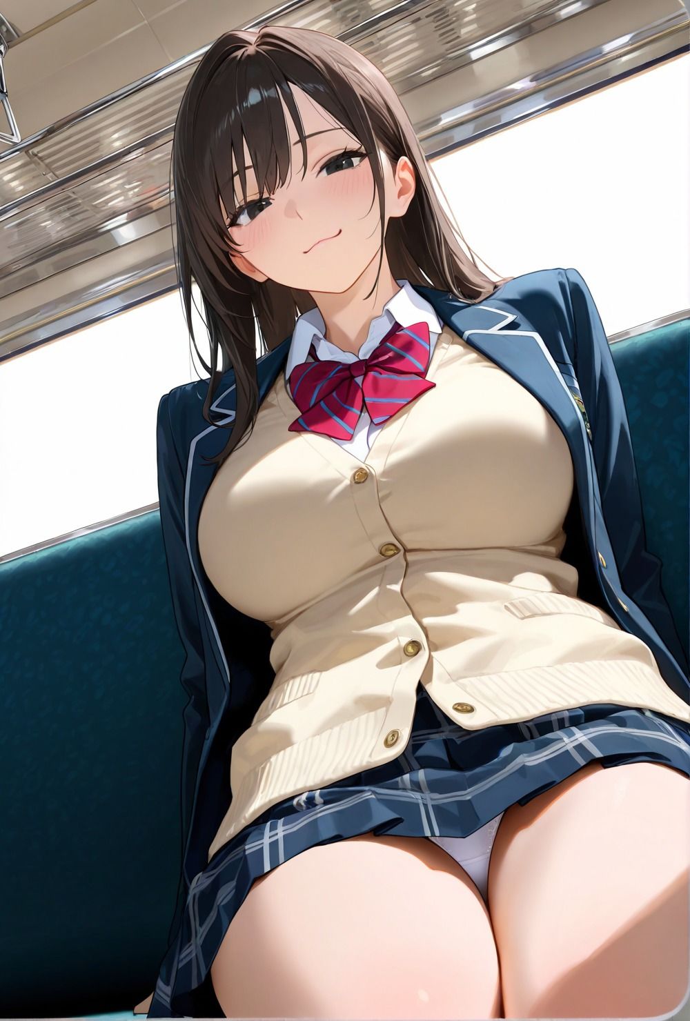 カースト上位の女子校生は電車内痴●でおじさん誘惑する - サンプル画像 1