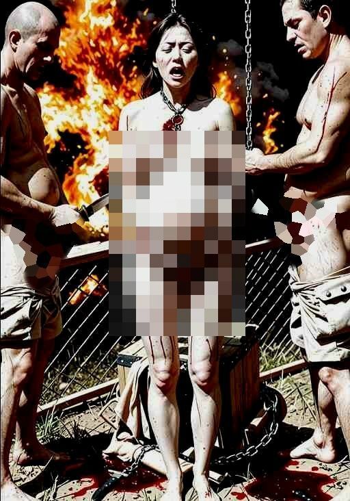 紛争で夫を殺され、敵に捕らえられて性欲処理道具にされた未亡人妊婦の写真集【全248枚】 - サンプル画像 7