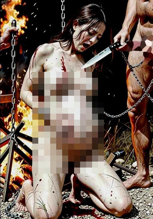 紛争で夫を殺され、敵に捕らえられて性欲処理道具にされた未亡人妊婦の写真集【全248枚】 - サンプル画像 8