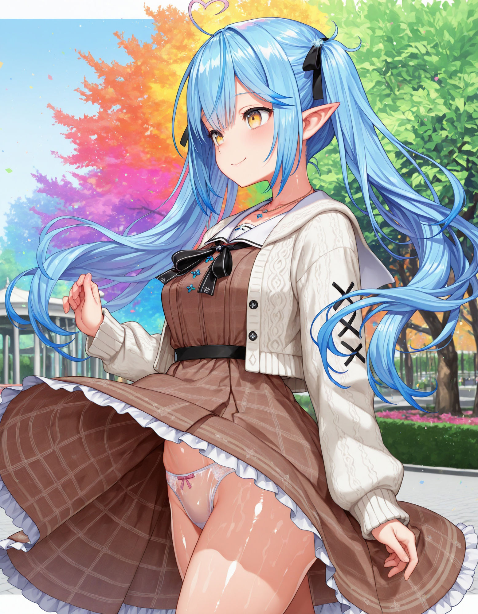 雪〇ラミィのパンチラ - サンプル画像 2