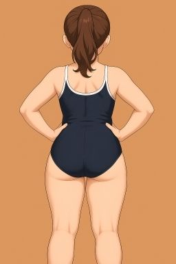 スクール水着の女の子が運動してるだけ - サンプル画像 2