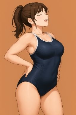 スクール水着の女の子が運動してるだけ - サンプル画像 4