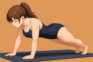 スクール水着の女の子が運動してるだけ - サンプル画像 5