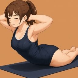 スクール水着の女の子が運動してるだけ - サンプル画像 6