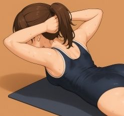 スクール水着の女の子が運動してるだけ - サンプル画像 7