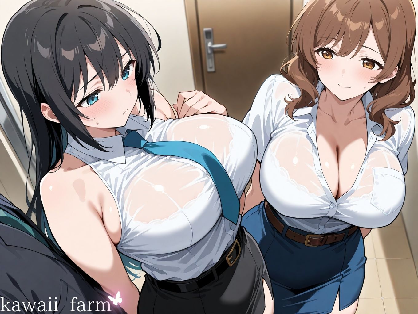 性欲まみれ ハーレム上司 ver. - サンプル画像 1