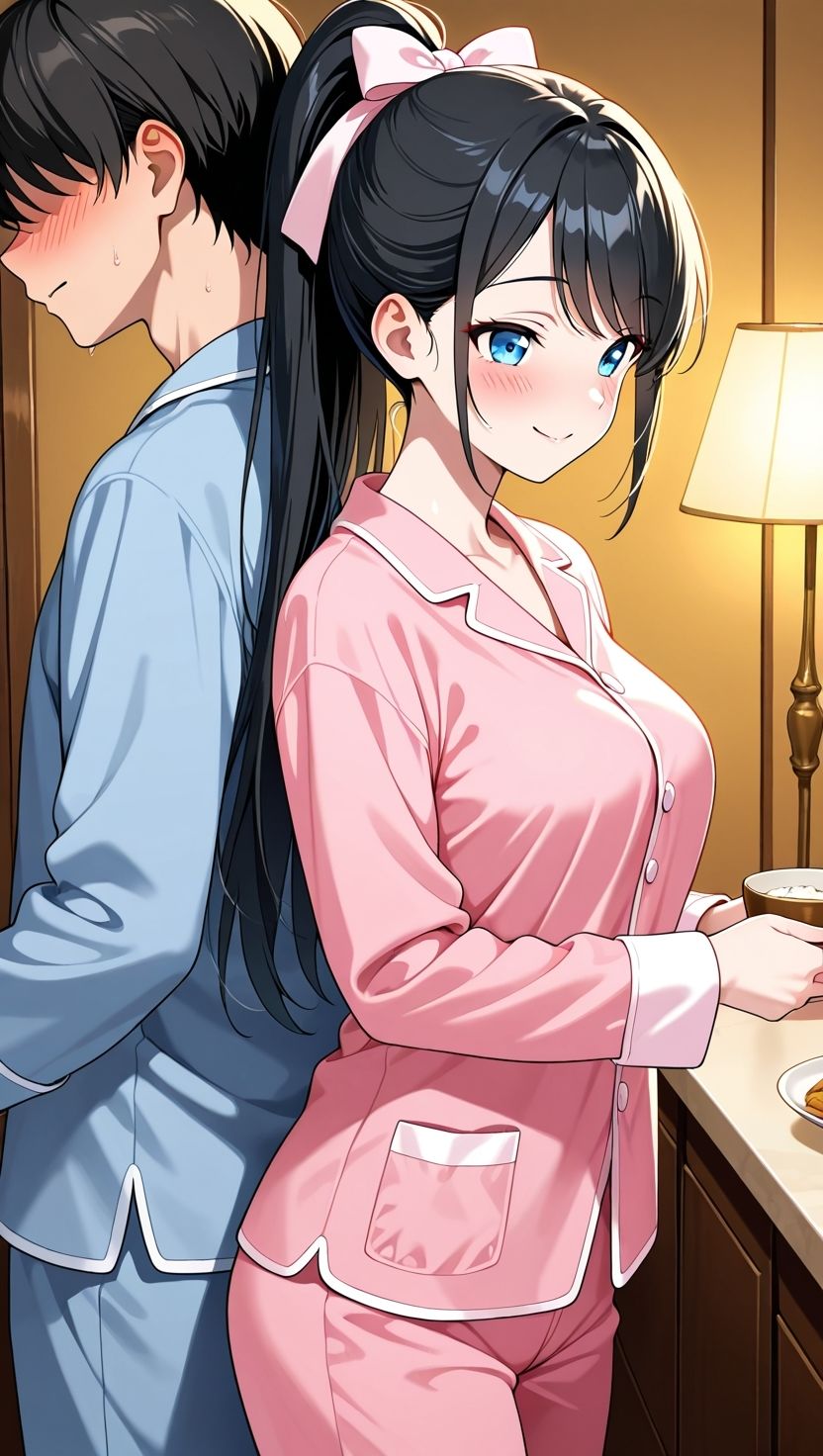 黒髪ポニテ妹が兄にだけ見せる甘えと背徳 - サンプル画像 3