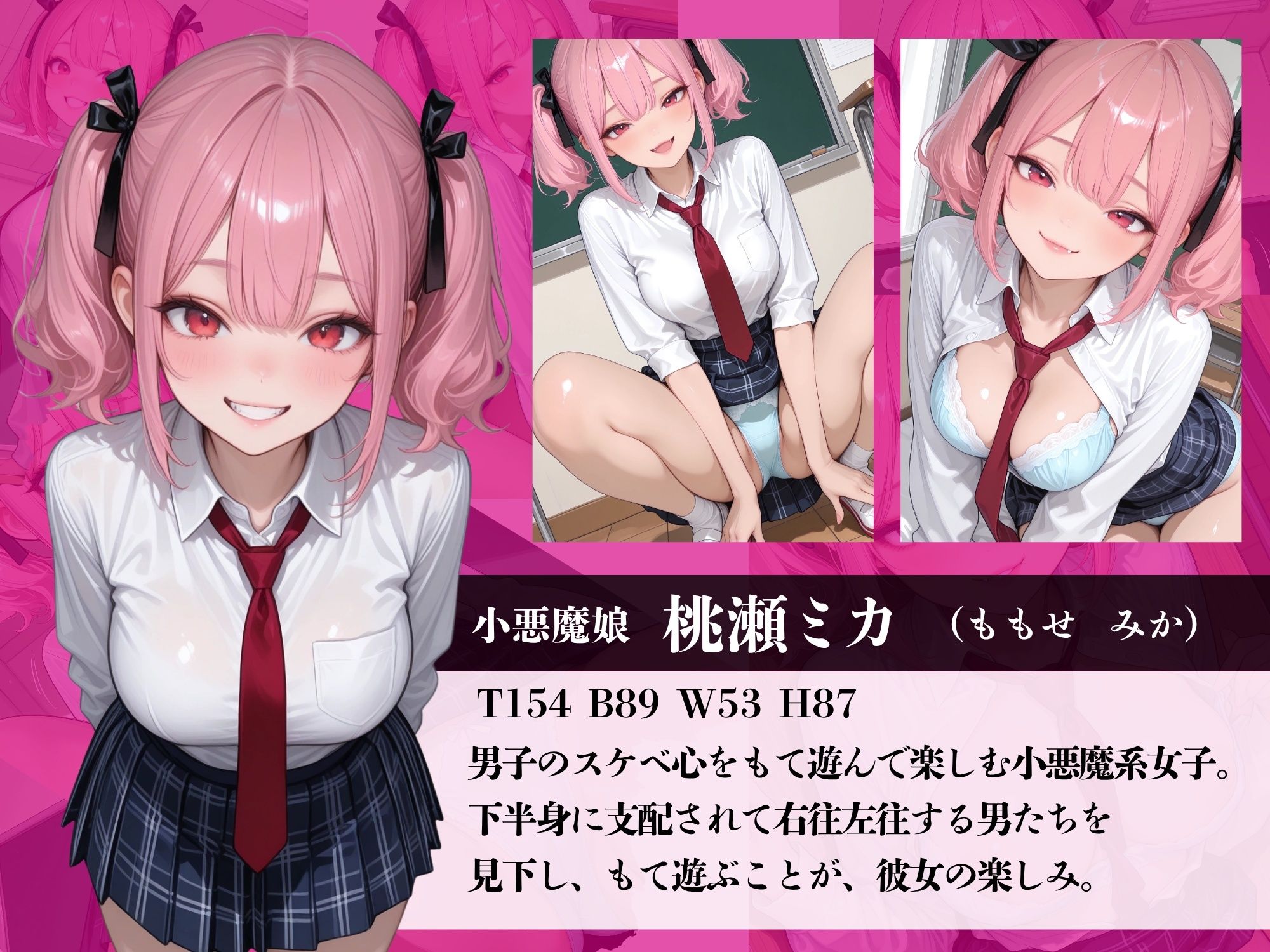 チー牛の俺が性処理委員！？〜小悪魔娘 桃瀬ミカの挑発をデカチンでわからせる〜 - サンプル画像 2