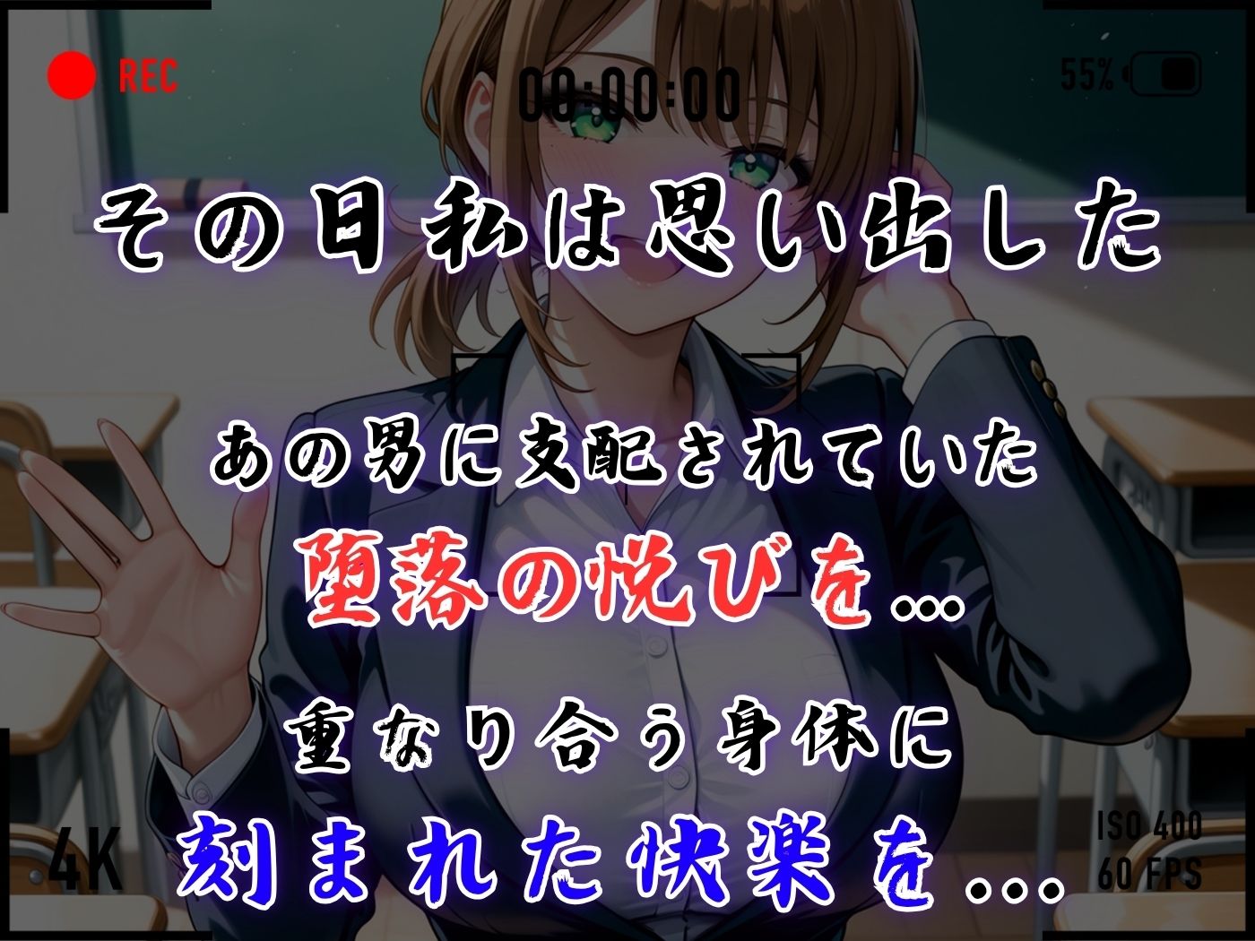 【4Kイラスト】1万3000人の生徒を抱いた校長による篠原結衣への性指導（学校屋上編） - サンプル画像 3