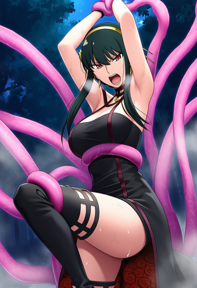 ヨル vs ぬるぬる触手 - サンプル画像 5