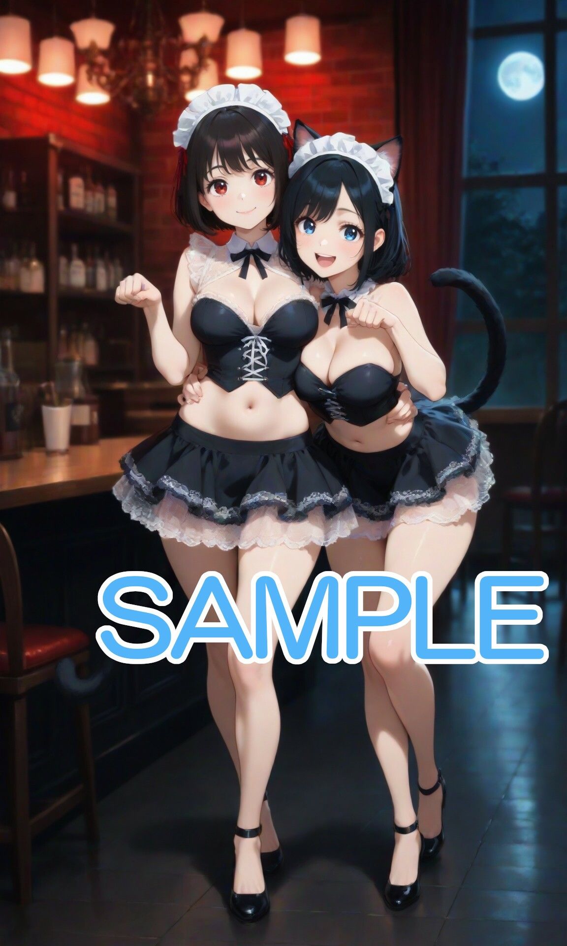 猫耳メイドな女の子とカフェで・・・ - サンプル画像 1