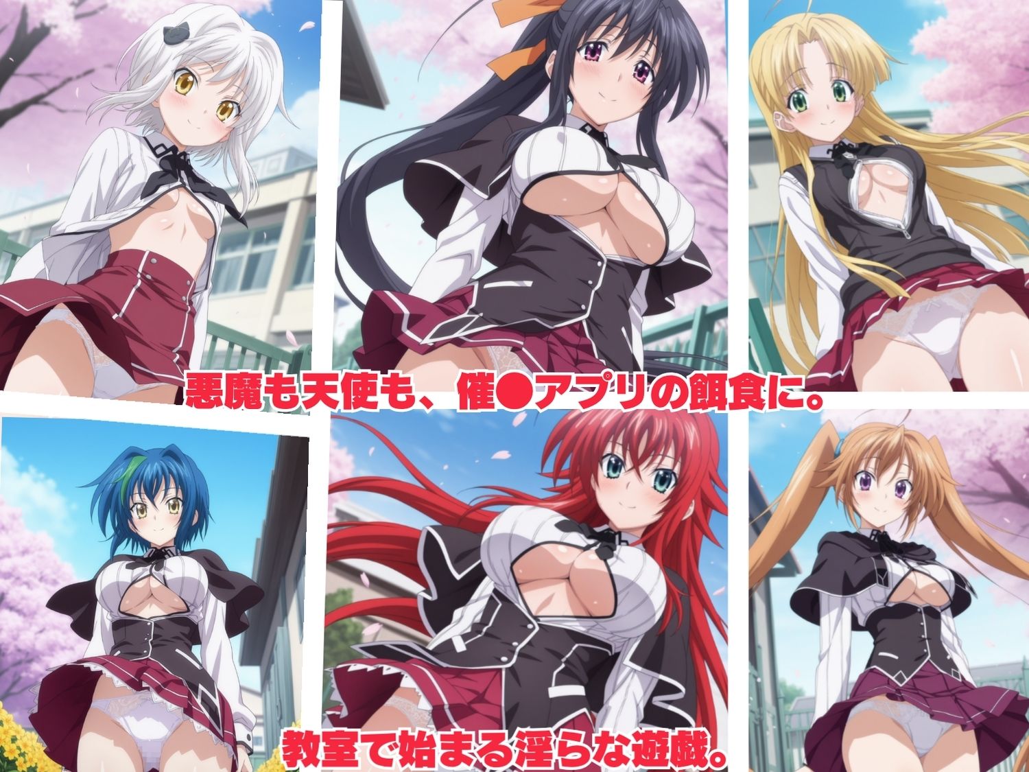 【寝取られ】天使も悪魔も全員孕ませ  〜おじさんに完全支配された禁断のハイスクール〜 - サンプル画像 1