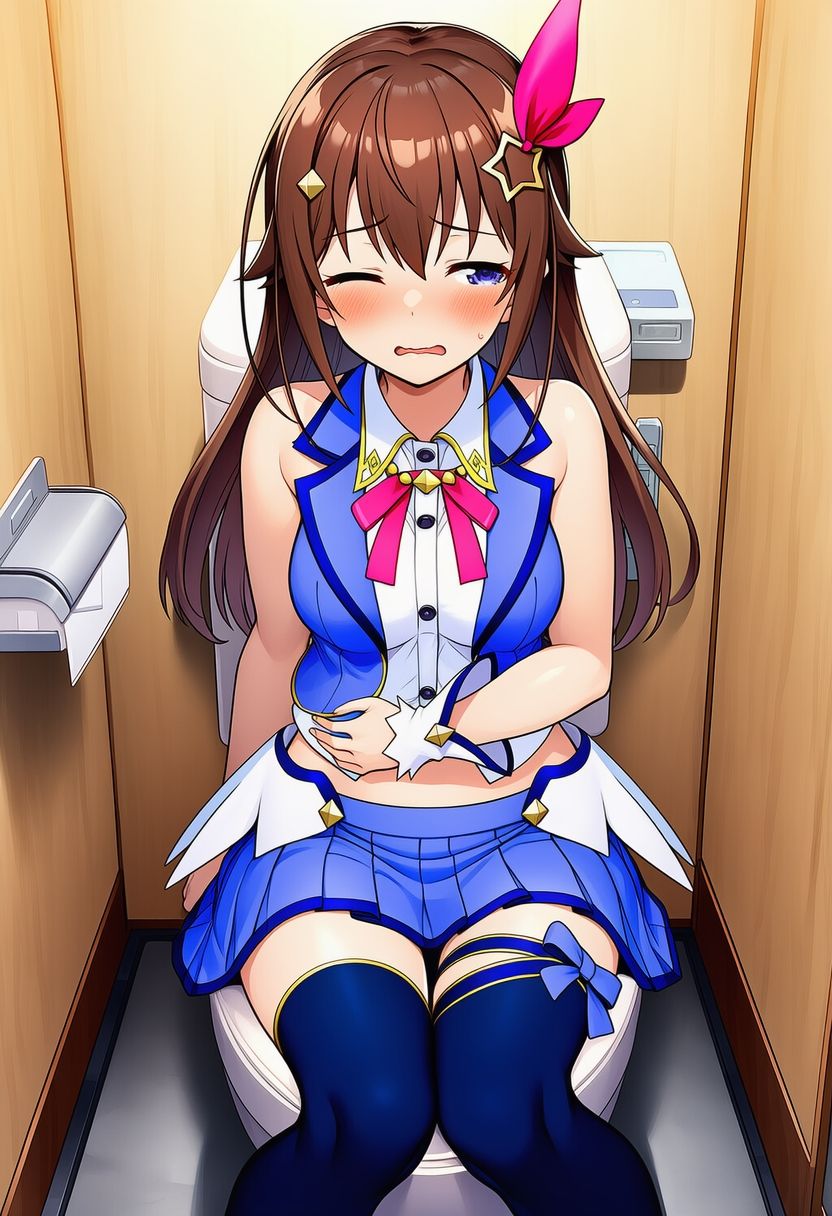 ホ〇ライブ全員分  うんこ中にトイレに入り股を広げる - サンプル画像 8