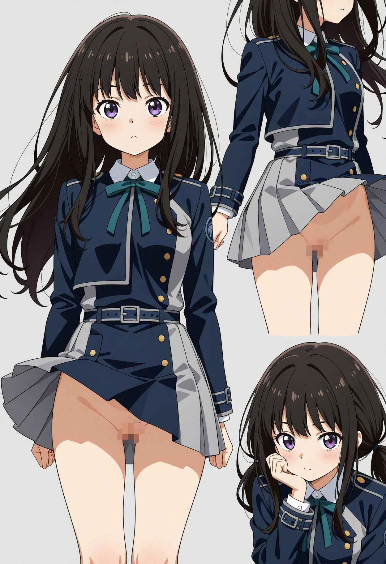 立ち絵とローアングル【井ノ上たきな風1】 - サンプル画像 4